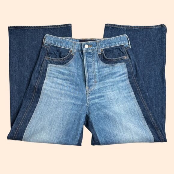 Veronica Beard Taylor Cropped Wide Jeans - Picture 2 of 7